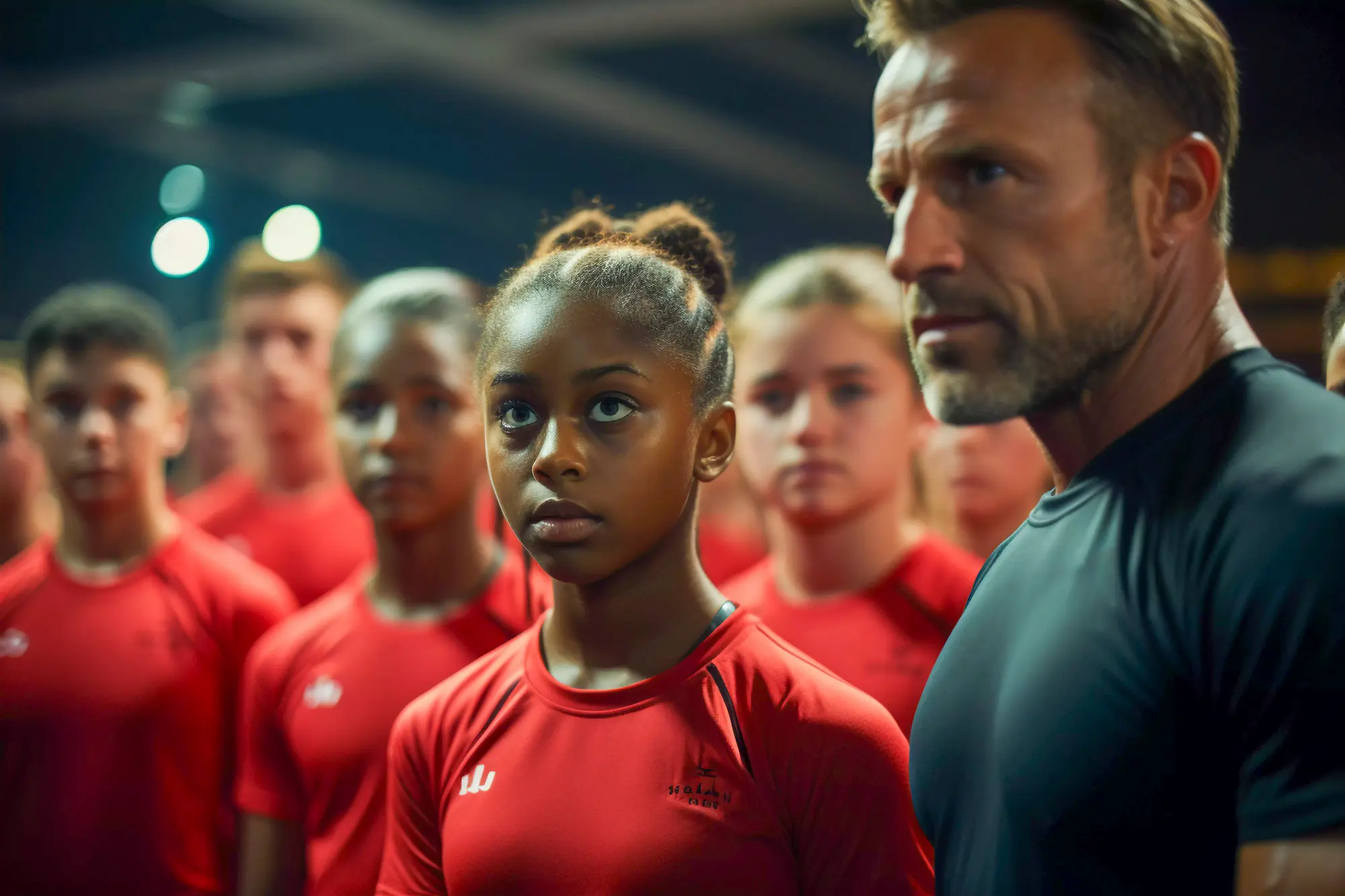 Coach working with athletes using Trume